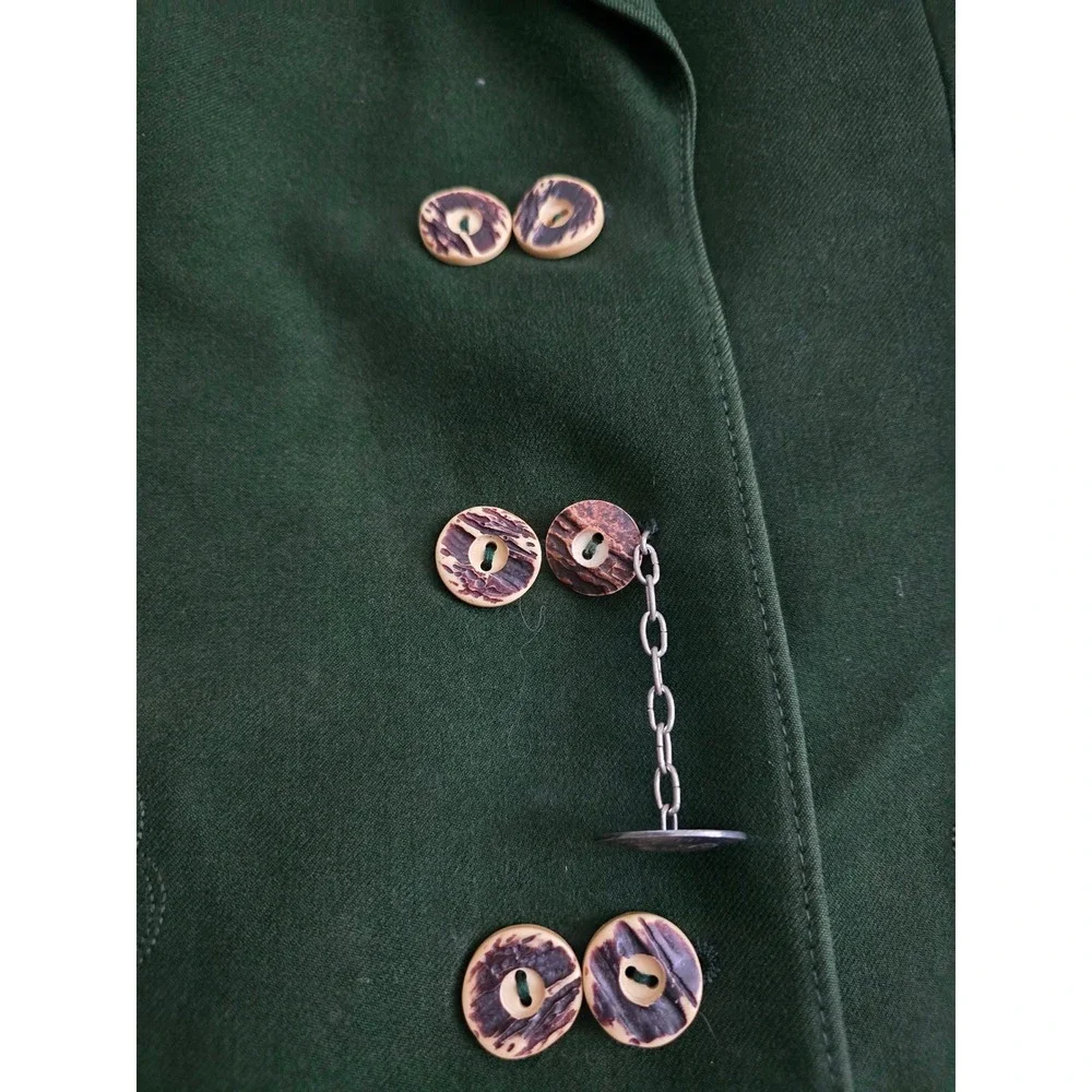 VTG LodenFrey Forest Green Pure Wool Tracten Austrian Jacket